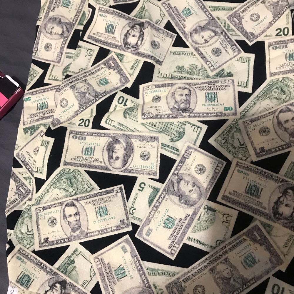 2 Yard Of Money Print Fabric